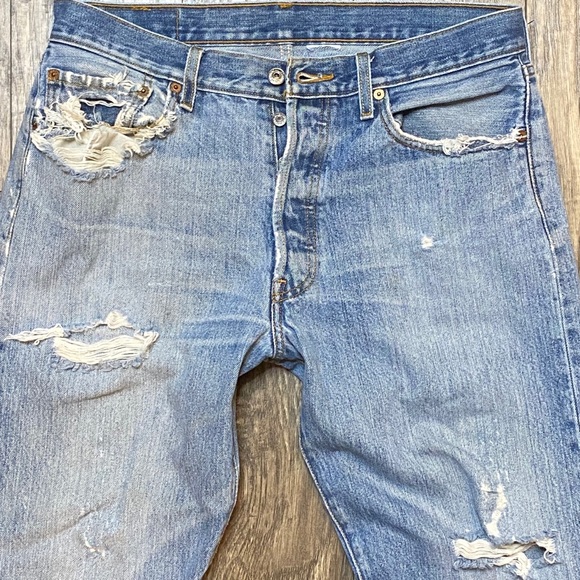 Levi's Other - Levi's 501 Mens Jeans Distressed Grunge Size 34x30